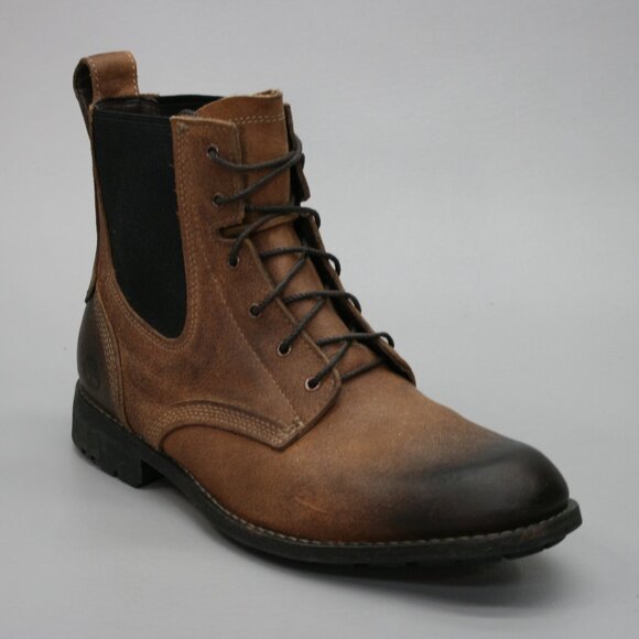 Timberland Mens 10.5 Wide Earthkeepers EK City Premium Chelsea Brown Boots 5365R - Picture 1 of 11
